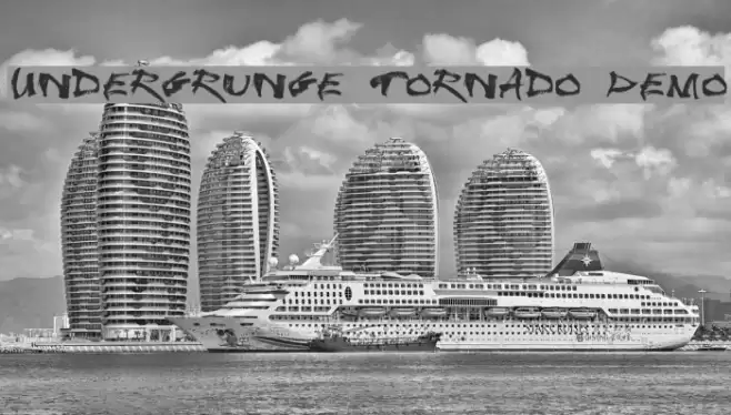 Undergrunge Tornado Demo Font examples