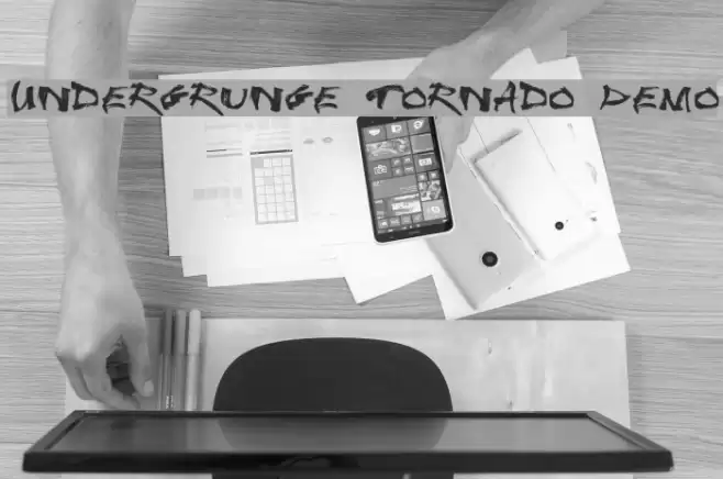 Undergrunge Tornado Demo Font examples