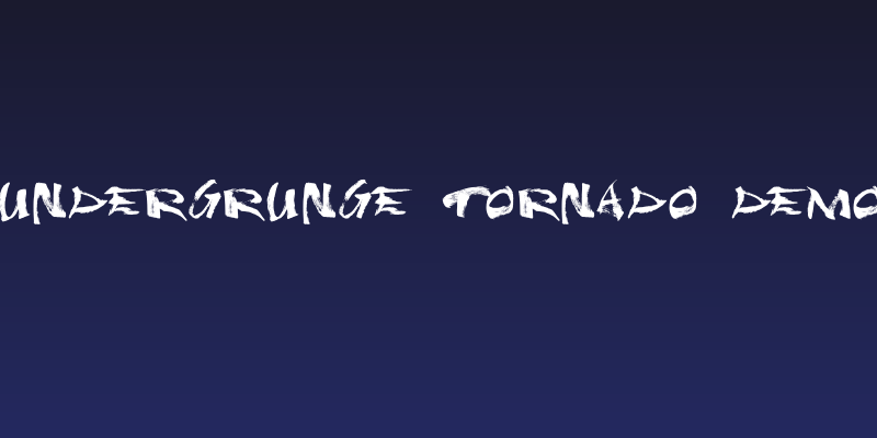Undergrunge Tornado Demo Social Header