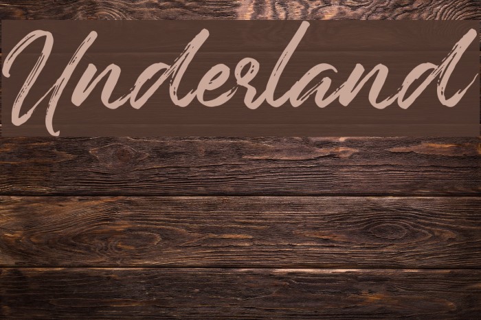 Underland Font examples