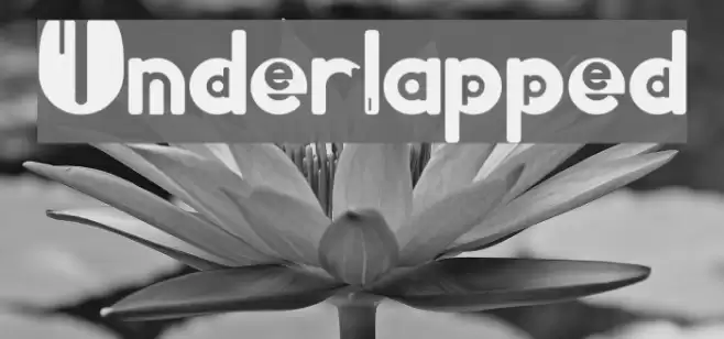 Underlapped Font examples