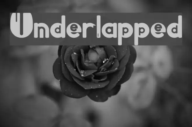 Underlapped Font examples