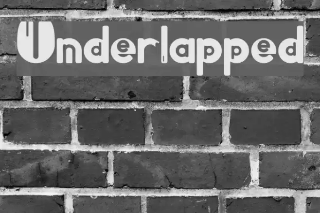 Underlapped Font examples