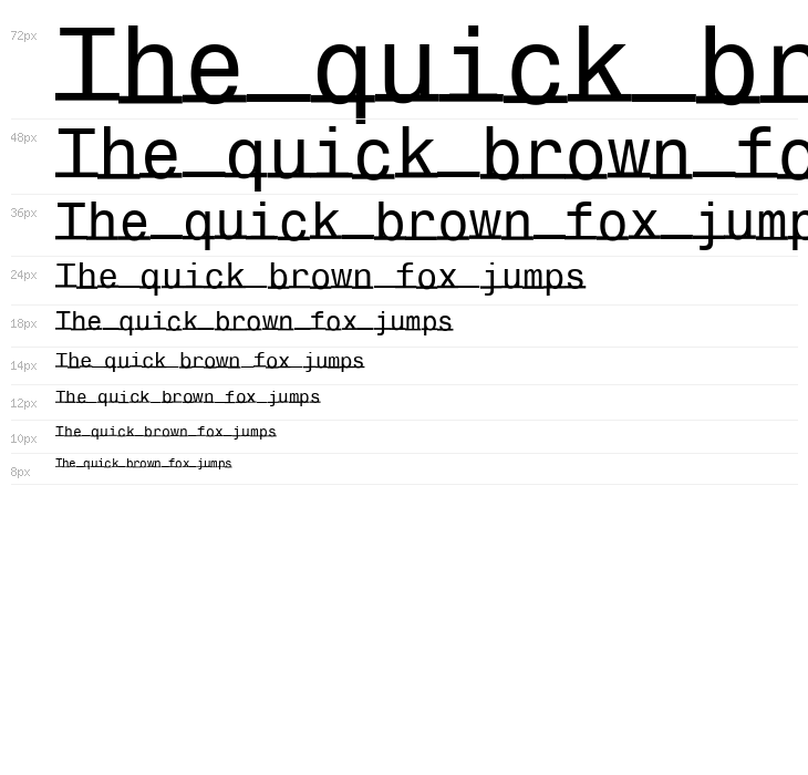 UnderlineMonospace Waterfall