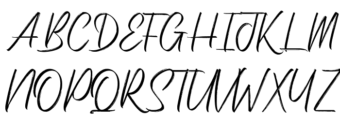 Underlines Demo Font UPPERCASE