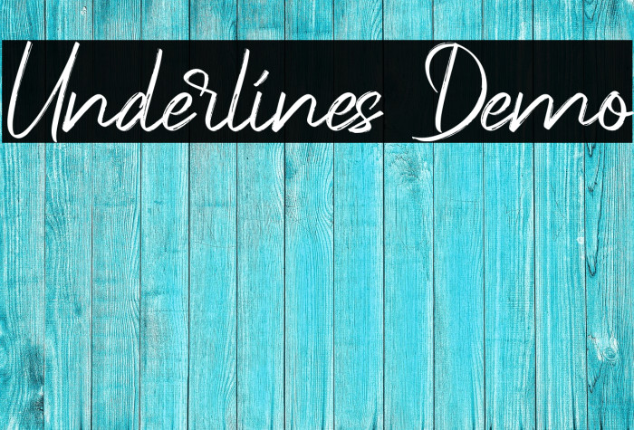 Underlines Demo Example 2