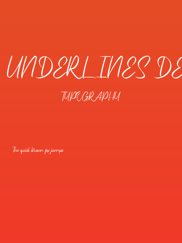 Underlines Demo Poster