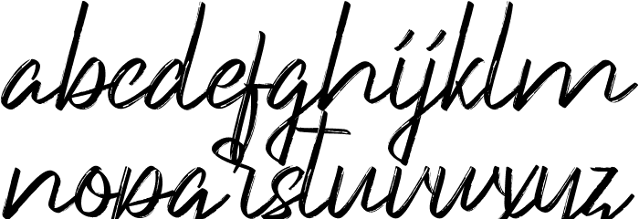 Underlines Demo Font LOWERCASE