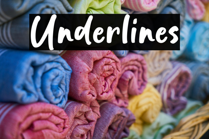 Underlines Example 2