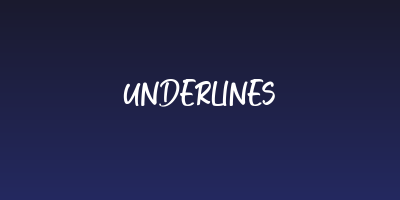 Underlines Social Header