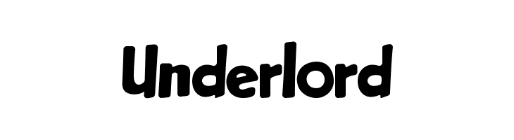 Underlord  フリーフォントのダウンロード