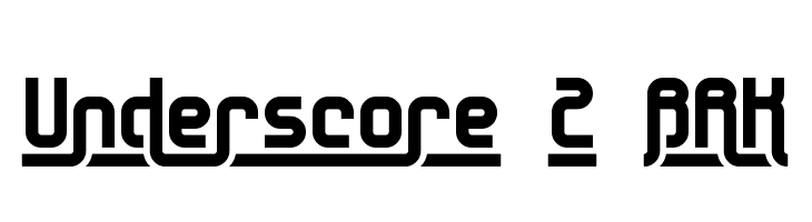 Underscore 2 BRK  Descarca Fonturi Gratis