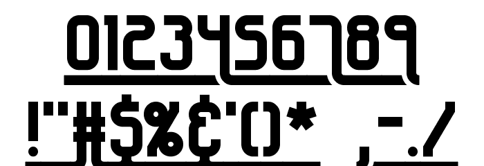 Underscore 2 BRK Font OTHER CHARS