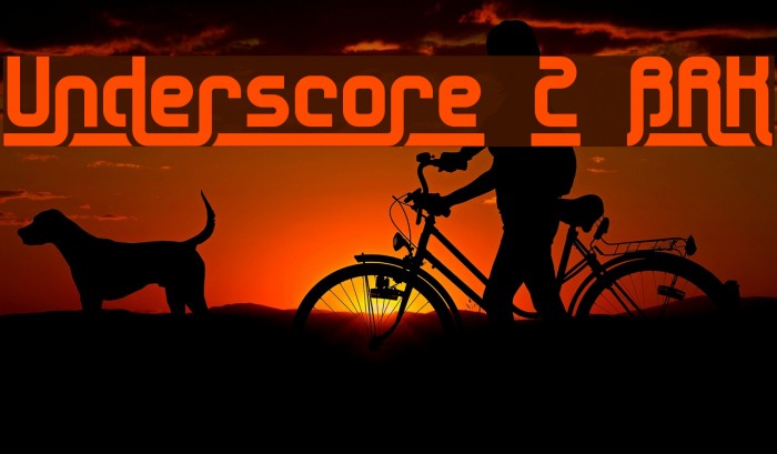 Underscore 2 BRK Font examples