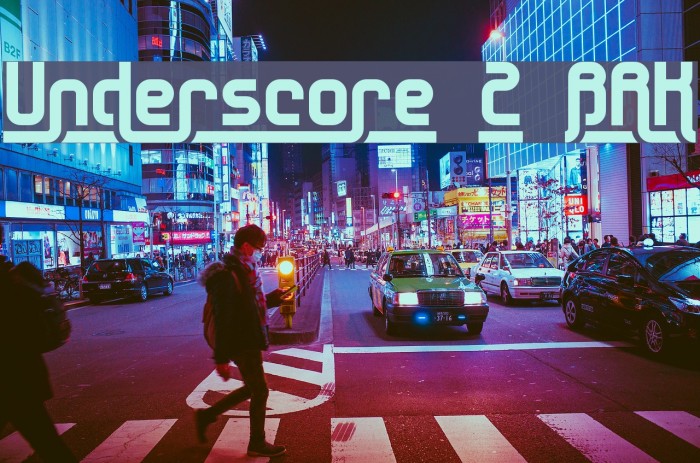 Underscore 2 BRK Font examples