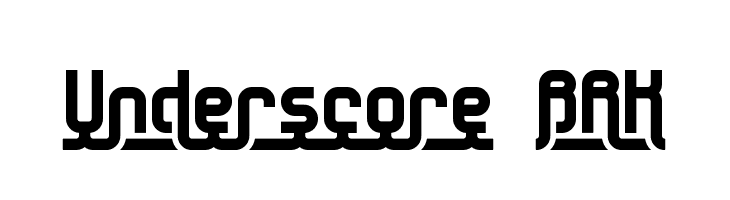 Underscore BRK  Free Fonts Download