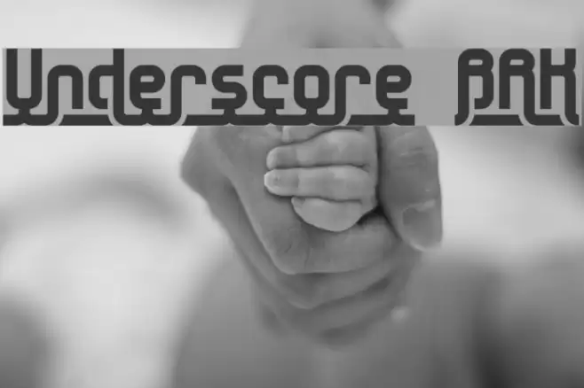 Underscore BRK Font examples