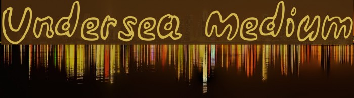 Undersea Medium Font examples