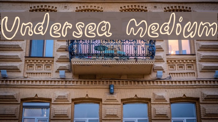 Undersea Medium Font examples