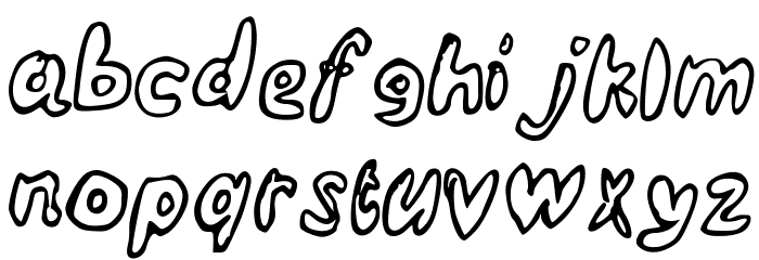 Undersea Medium Font LOWERCASE