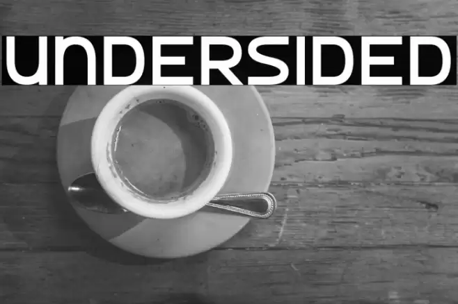 Undersided Font examples