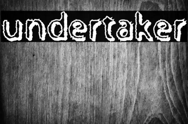 Undertaker Font examples