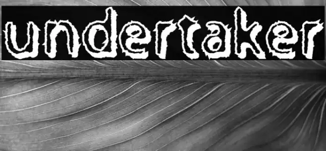 Undertaker Font examples