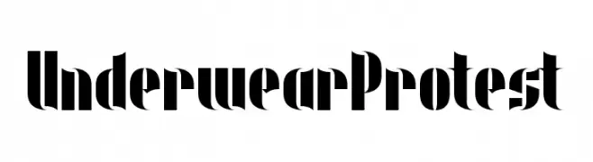 Underwear Protest  Frei Schriftart Herunterladen