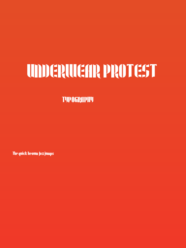 Underwear Protest Poster
