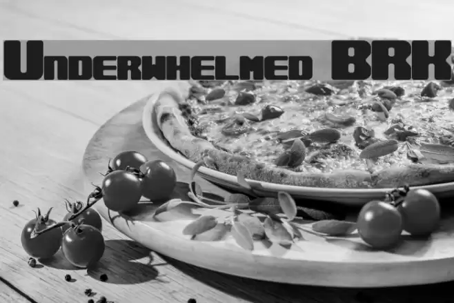 Underwhelmed BRK Font examples