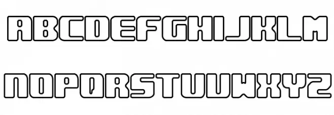 Underwhelmed Outline BRK خط أحرف كبيرة