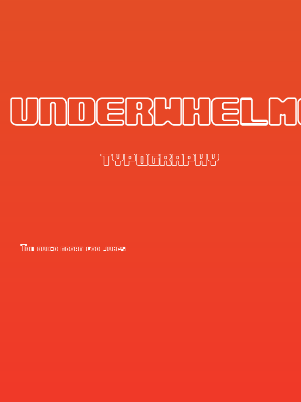 Underwhelmed Outline BRK Poster