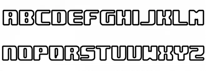 Underwhelmed Outline BRK फ़ॉन्ट लोअरकेस