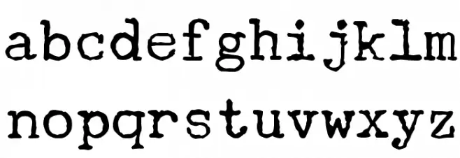 Underwood Champion Caratteri MINUSCOLO