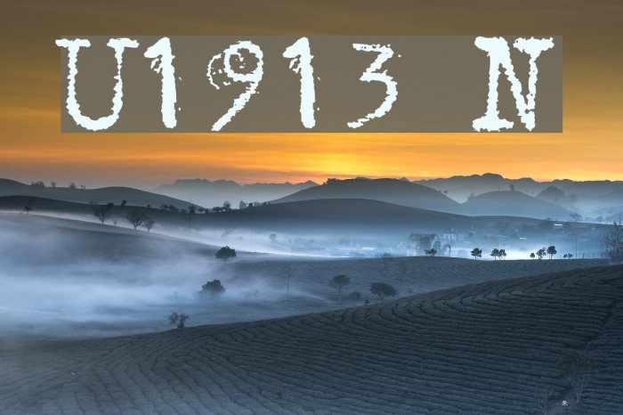 Underwood1913 Normal Font examples