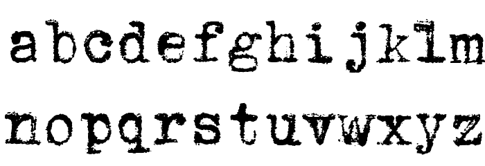 Underwood1913 Normal Font LOWERCASE