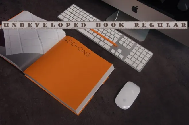 Undeveloped Book Regular Example 1