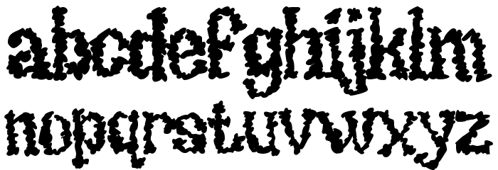 UndieCrust Font LOWERCASE