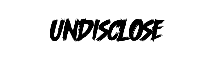 Undisclose  Скачать бесплатные шрифты