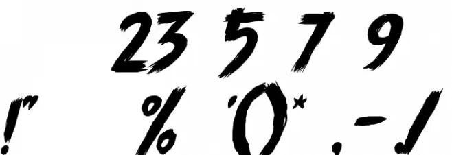 Undisclose Font OTHER CHARS