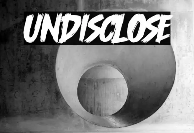 Undisclose Font examples