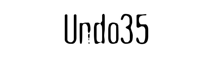 Undo35  नि: शुल्क फ़ॉन्ट्स डाउनलोड