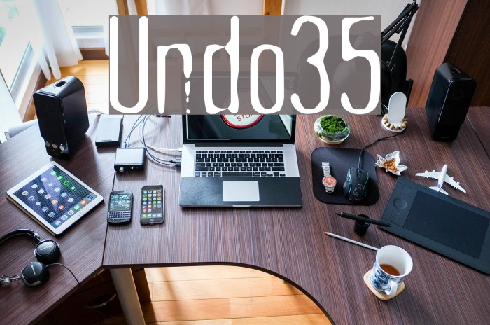 Undo35 Font examples