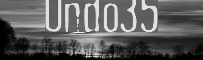 Undo35 Font examples