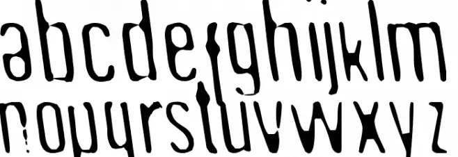 Undo36 फ़ॉन्ट लोअरकेस