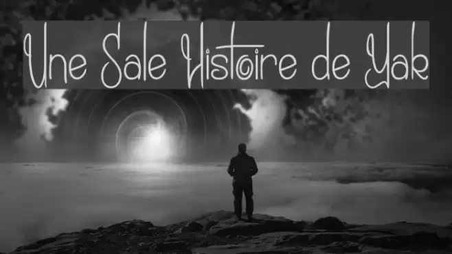 Une Sale Histoire de Yak Font examples