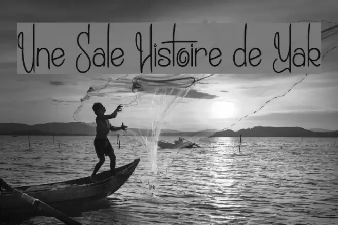 Une Sale Histoire de Yak Font examples