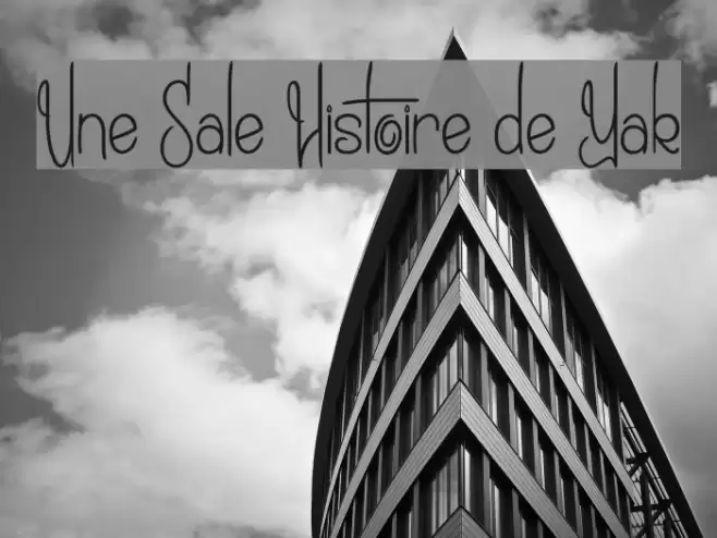 Une Sale Histoire de Yak Font examples