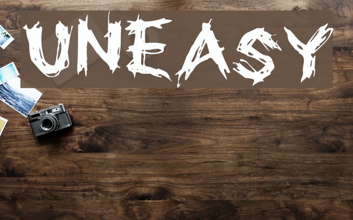 Uneasy Font examples