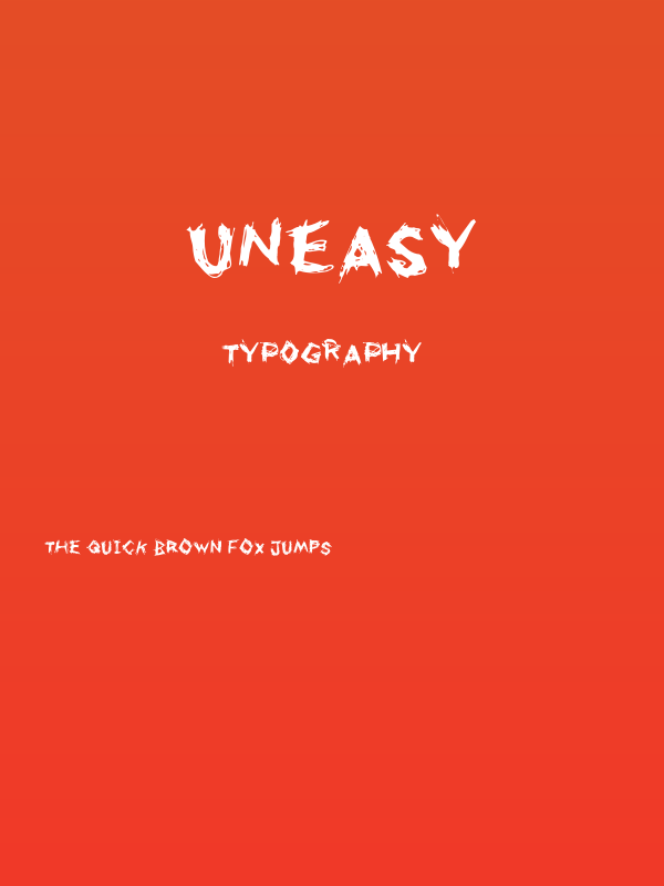 Uneasy Poster